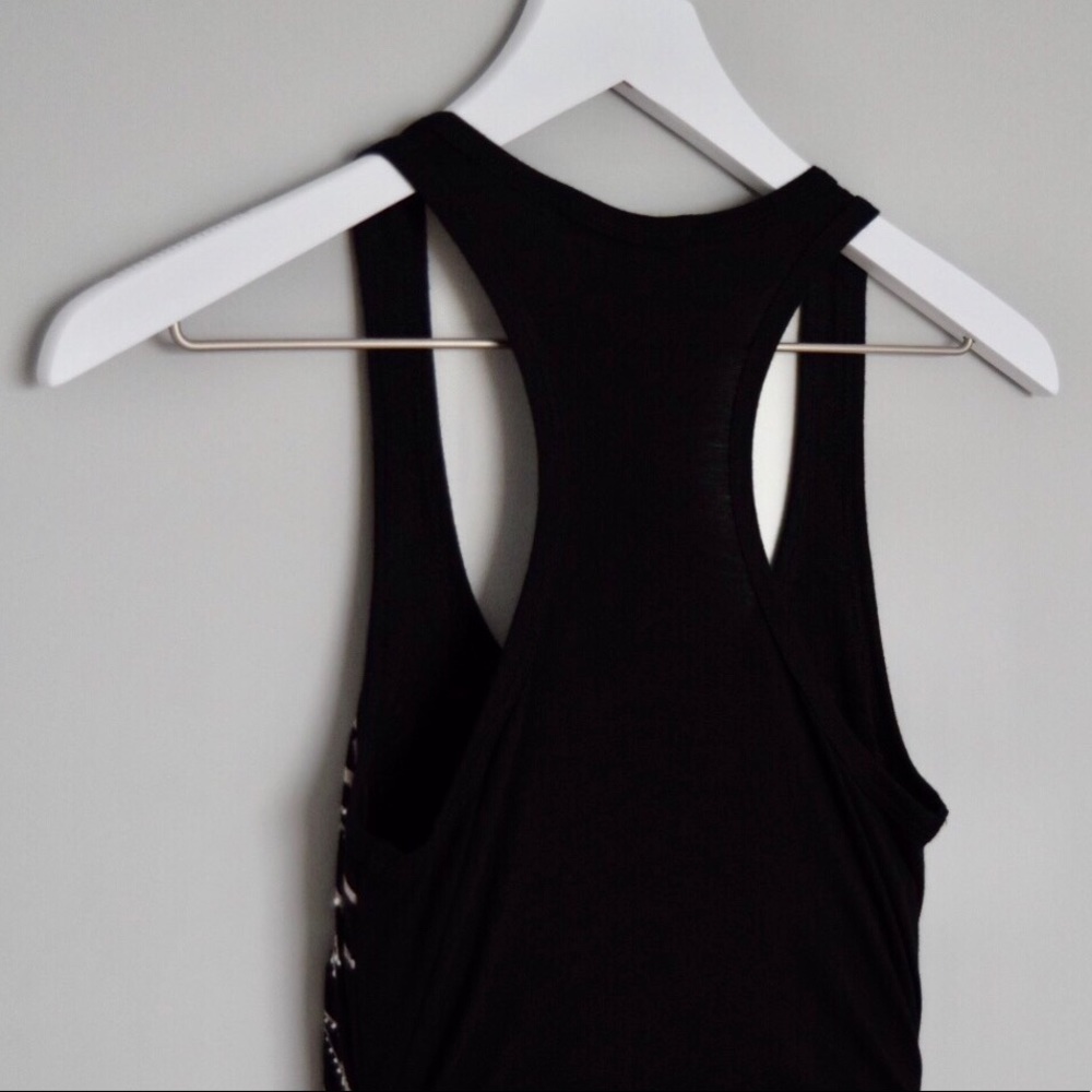 Racerback Tank w/ Rhinestone Feather Design - Picture 5 of 8